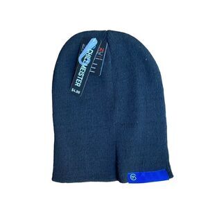 Chillmeister Black Beanie Knit Ski Hats Lot Of 2 Two NWT